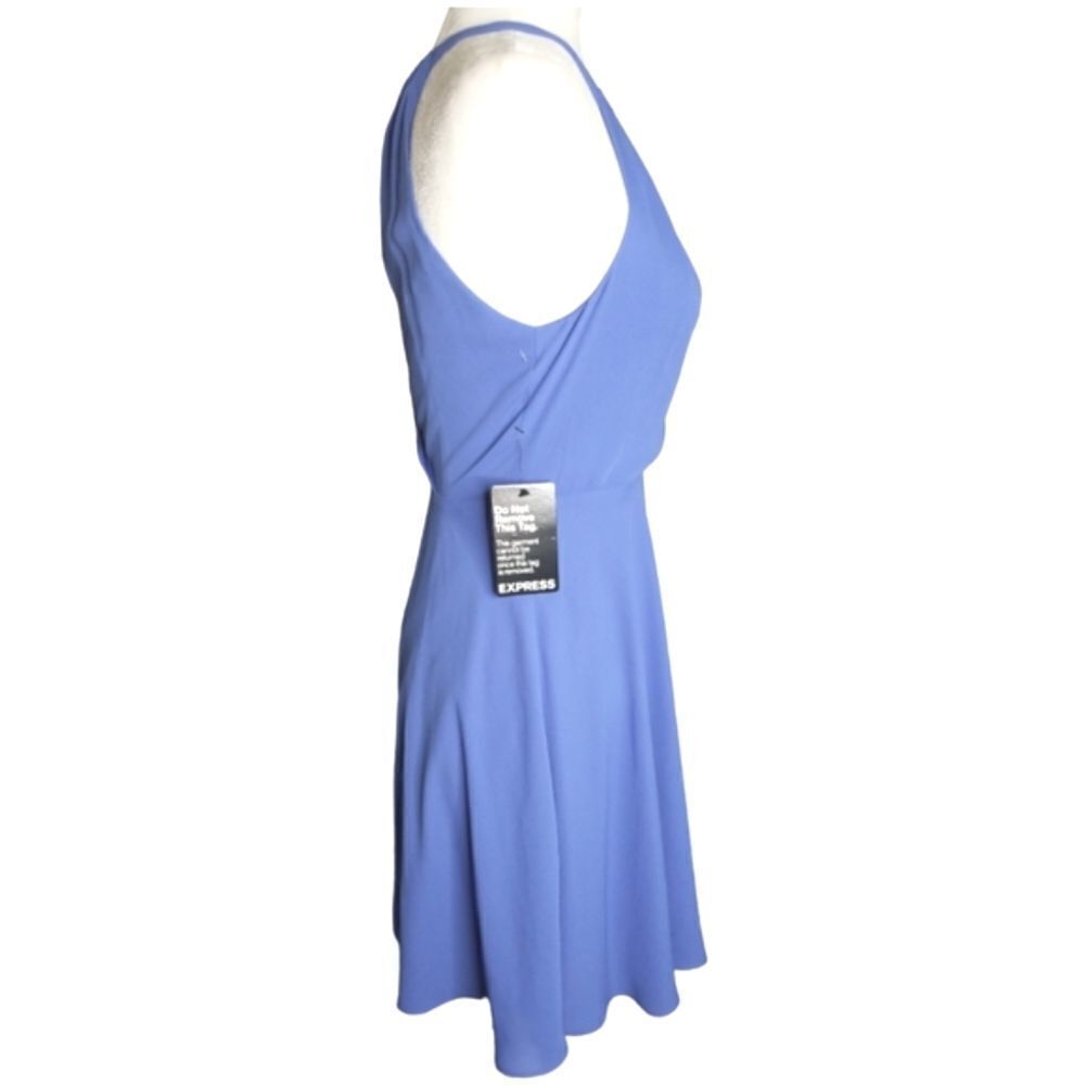 Express Periwinkle Fit And Flare Halter Dress Size 2 - Picture 5 of 8